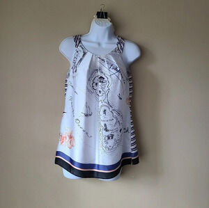 White house black market women's Sleeveless top size XS striped